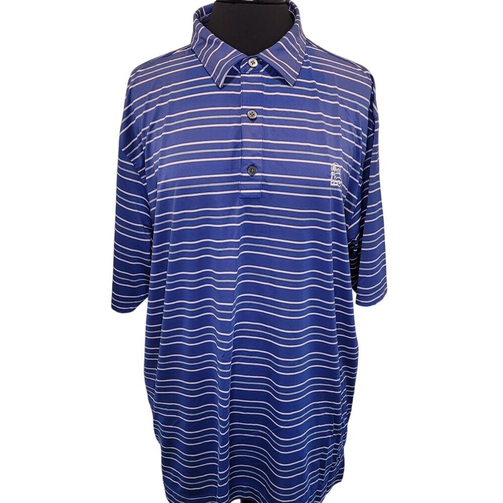 FootJoy Blue Striped Polo XL Bayville Club Golfcore Gorpcore Work Business